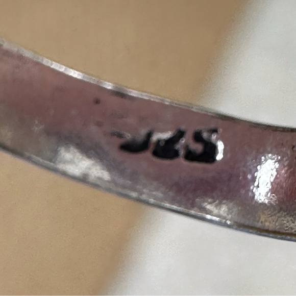 925 Sterling Silver and Triple Natural Rainbow Moonstone Ring - Picture 9 of 13